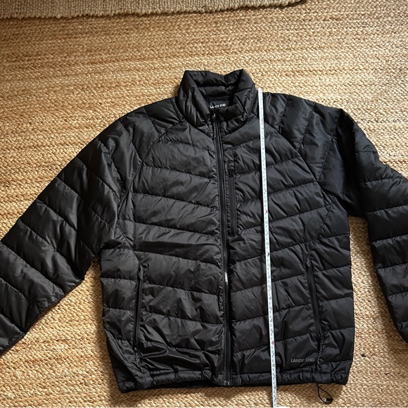 Lands’ End Black Puffer Jacket - Picture 3 of 7